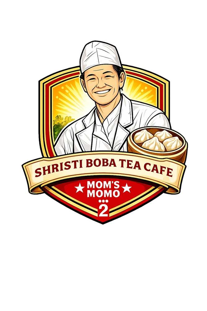 Mom's Momo 2 & Shristi Boba Tea Cafe logo
