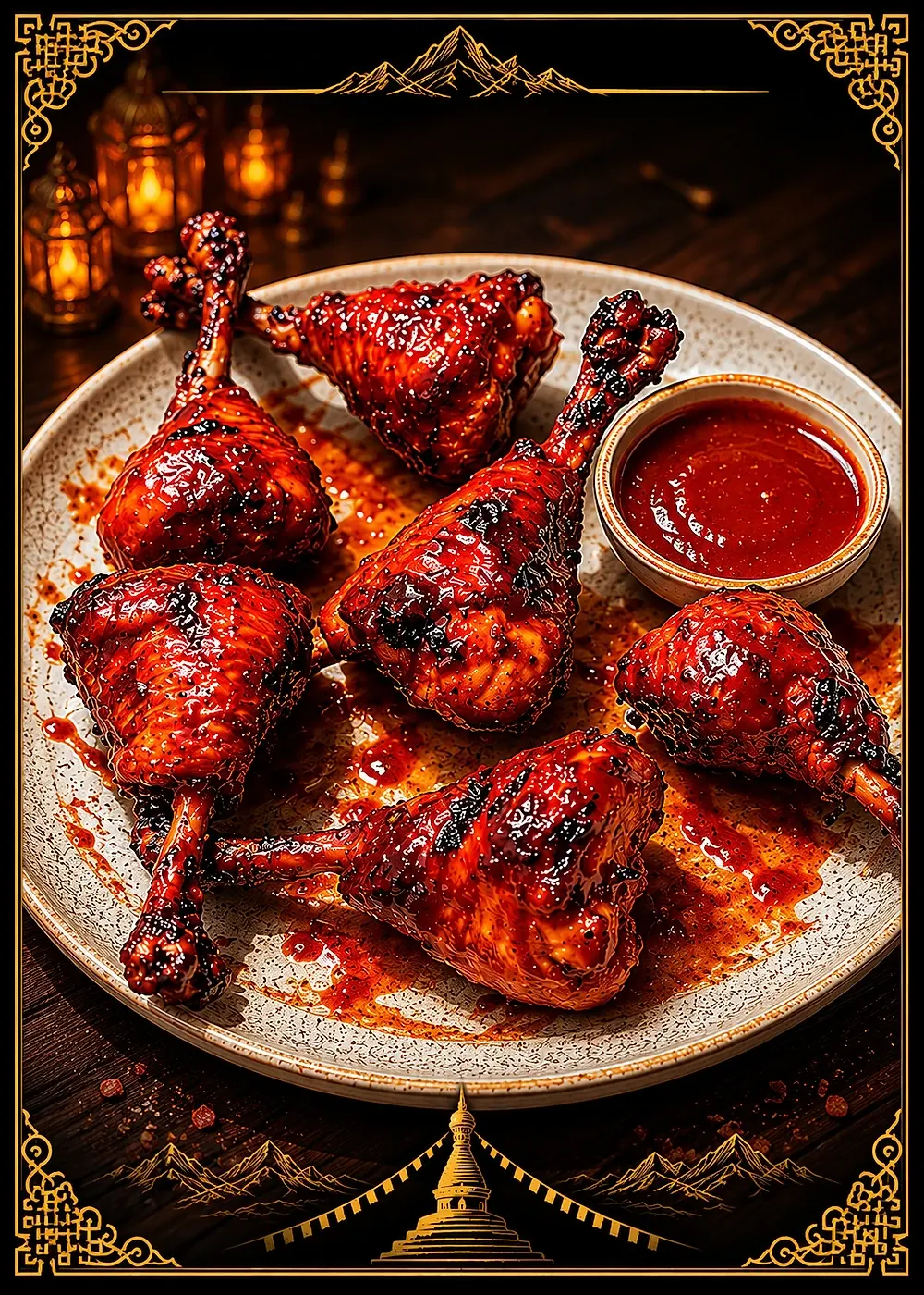 Chicken Lollipop — Appetizers & Snacks at Mom's Momo 2 & Shristi Boba Tea Cafe, Mechanicsburg, PA