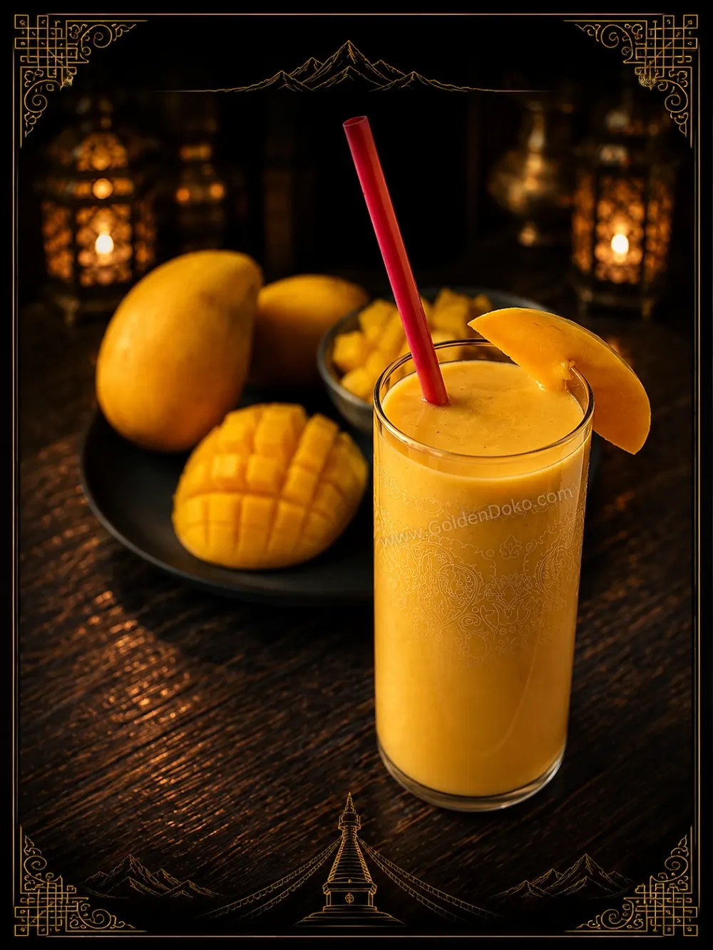 Mango Lassi — Drinks & Lassis at Mom's Momo 2 & Shristi Boba Tea Cafe, Mechanicsburg, PA