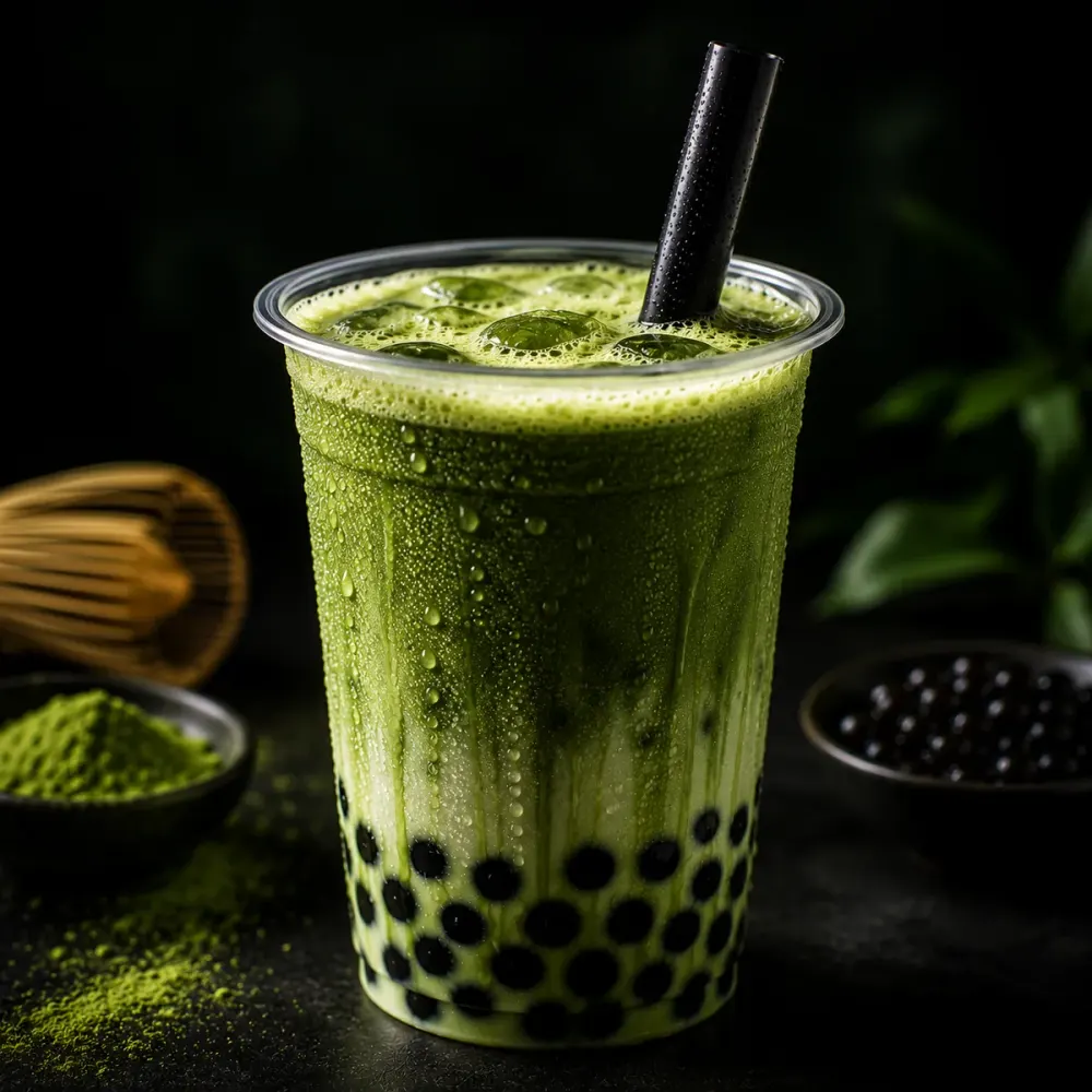 Matcha Boba — Shristi Boba Tea Cafe at Mom's Momo 2 & Shristi Boba Tea Cafe, Mechanicsburg, PA