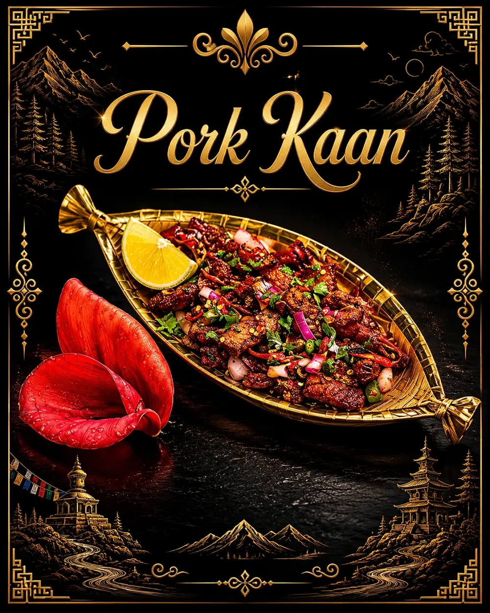 Pork Kaan — Appetizers & Snacks at Mom's Momo 2 & Shristi Boba Tea Cafe, Mechanicsburg, PA