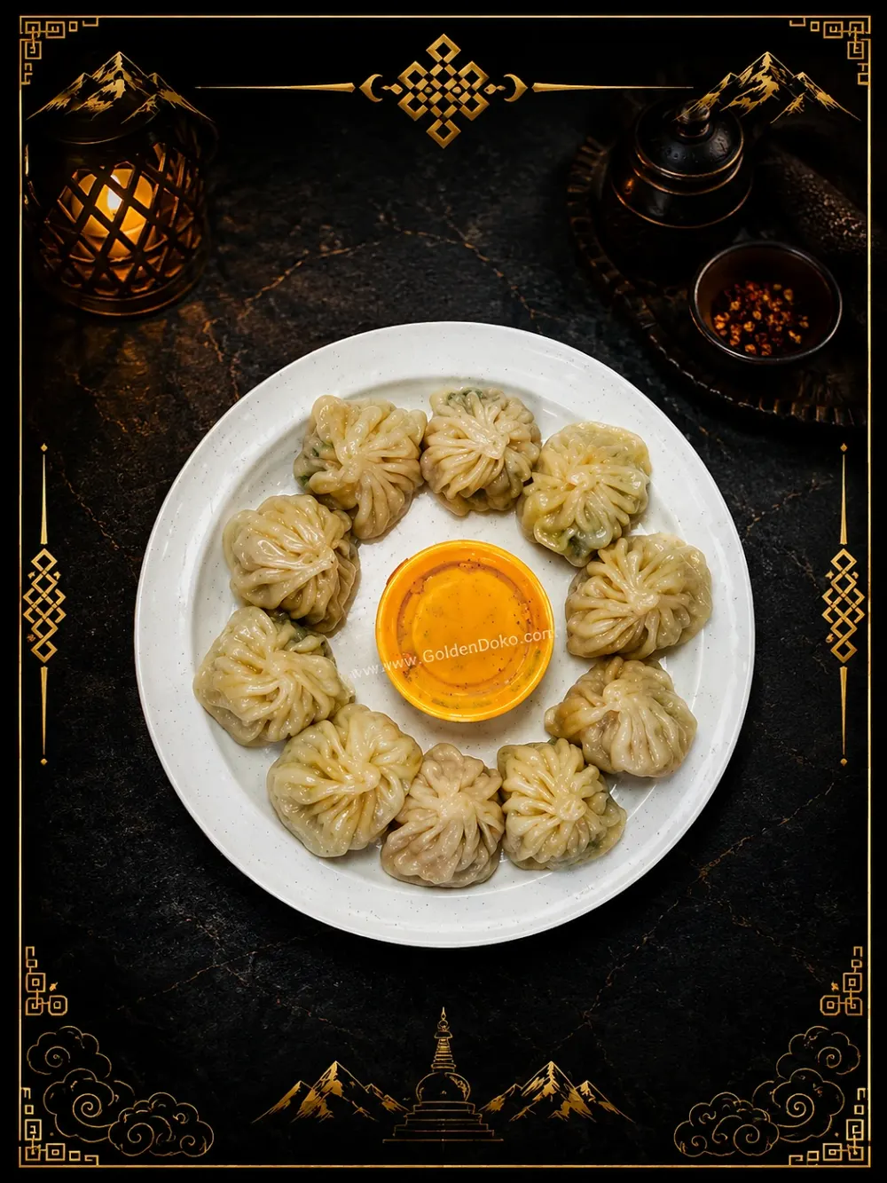 Steamed Pork Momo — Momos at Mom's Momo 2 & Shristi Boba Tea Cafe, Mechanicsburg, PA